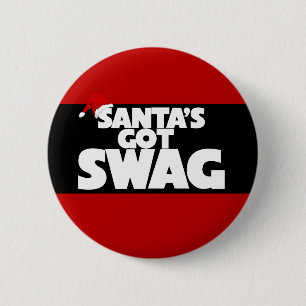 Badge Rond 5 Cm PÈRE NOËL a SWAG