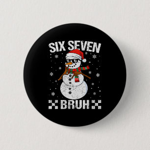 Badge Rond 5 Cm Père Noël dabbing Bonhomme de neige 6 7 Meme Noël