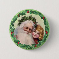 PÈRE NOËL, FILLE et HOUX par SHARON SHARPE