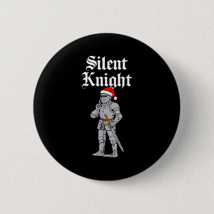 Badge Rond 5 Cm Père Noël silencieux Costume Médiéval de Noël pour