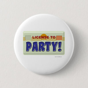 Badge Rond 5 Cm Permis de party !