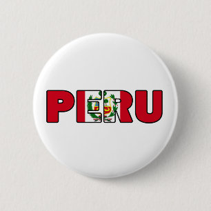 Badge Rond 5 Cm Pérou