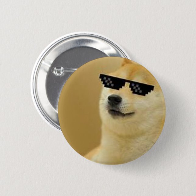 Badge Rond 5 Cm Perro Meme (Devant & derrière)