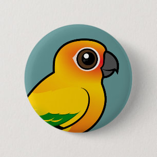 Badge Rond 5 Cm Perruche de Birdorable Sun