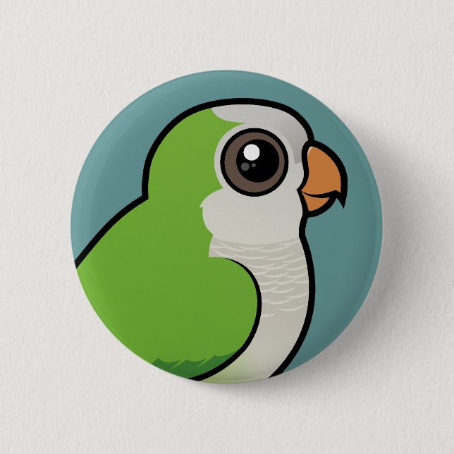 Badge Rond 5 Cm Perruche de moine (Devant)