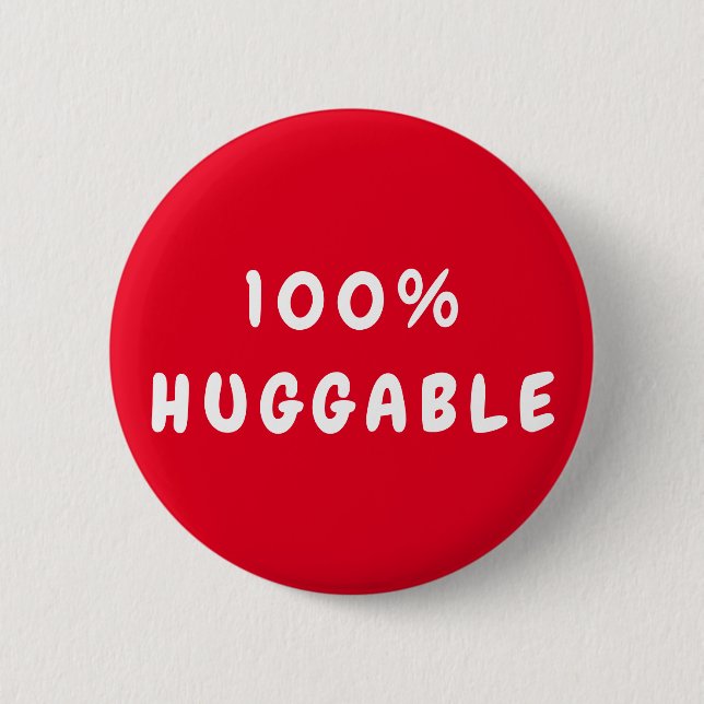 Badge Rond 5 Cm Personnalisé 100 % HUGABLE (Devant)