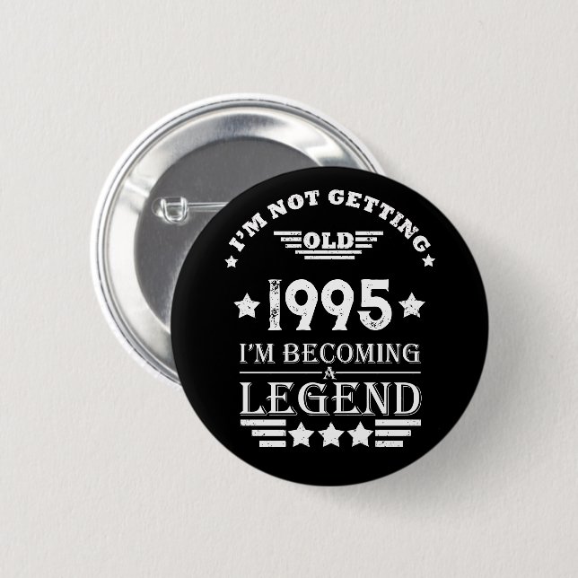 Badge Rond 5 Cm Personnalisé Trente vintage 30e anniversaire (Devant & derrière)