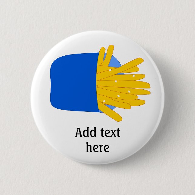 Badge Rond 5 Cm Personnaliser de ce graphique French Fries (Devant)