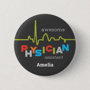 Badge Rond 5 Cm Personnaliser, Semaine de l'adjoint aux médecins 