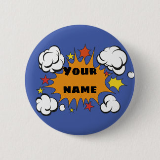 Badge Rond 5 Cm PERSONNALISER vintage I de bulle de combat de