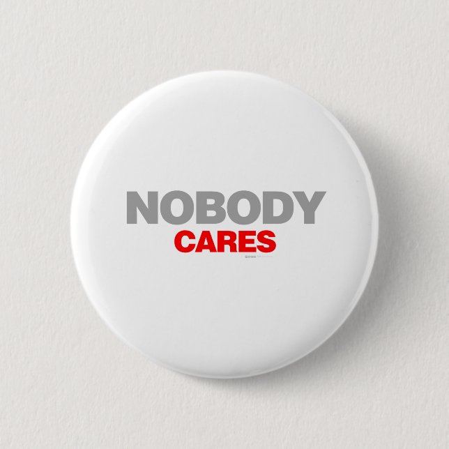 Badge Rond 5 Cm Personne ne s'inquiète - l'emo triste de cri fermé (Devant)