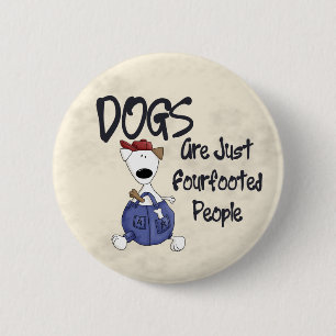 Badge Rond 5 Cm Personnes quadrupèdes