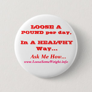 Badge Rond 5 Cm Perte de poids