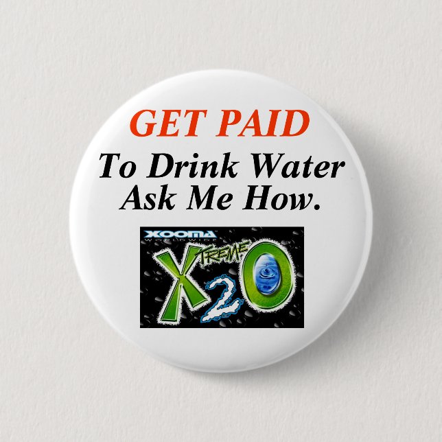 Badge Rond 5 Cm Perte d'eau saine (Devant)