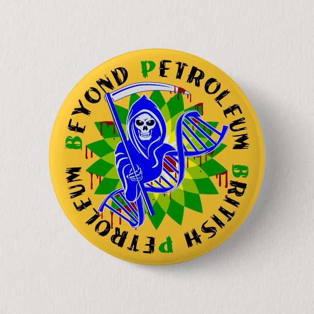 Badge Rond 5 Cm peste bleue britannique (Devant)