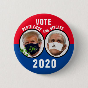 Badge Rond 5 Cm Peste et maladie 2020