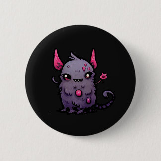 Badge Rond 5 Cm Pestilence Kitty Pin Button - Cute Plague Cat