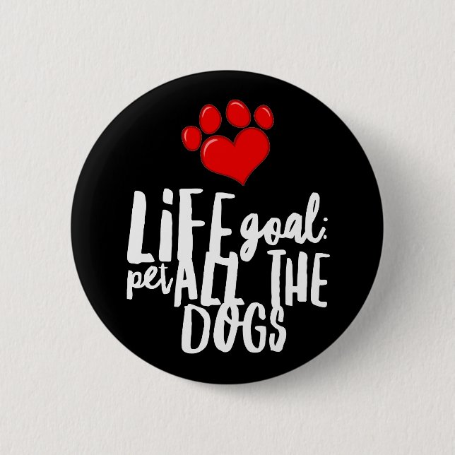 Badge Rond 5 Cm Pet TOUS les chiens (Devant)