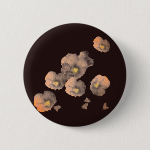Badge Rond 5 Cm Pétales en chute