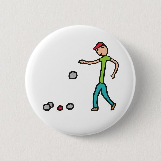 Badge Rond 5 Cm Petanque (Devant)