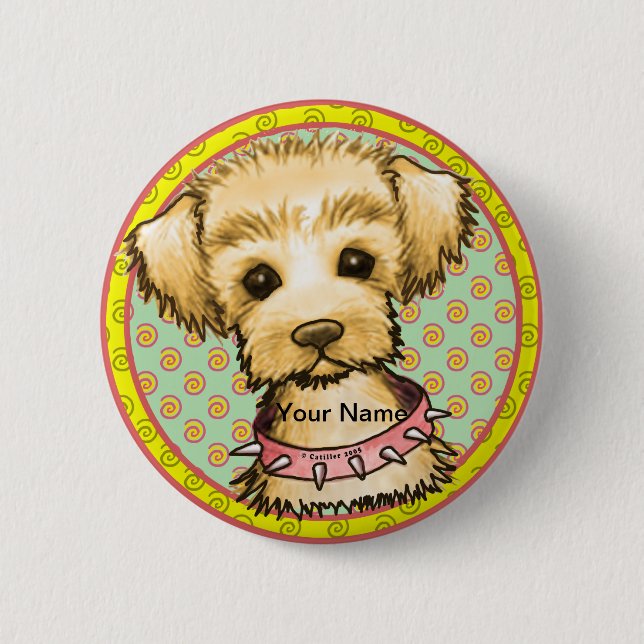 Badge Rond 5 Cm Petit Chien de Spike (Devant)