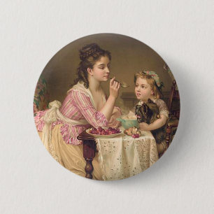 Badge Rond 5 Cm Petit déjeuner americana de PIÈCE EN T