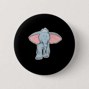 Badge Rond 5 Cm petit éléphant mignon