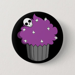Badge Rond 5 Cm Petit gâteau éffrayant