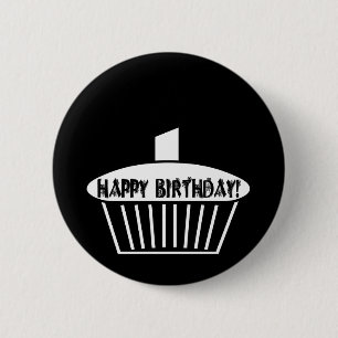 Badge Rond 5 Cm Petit gâteau gothique