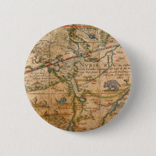 Badge Rond 5 Cm Petit groupe de l'Afrique d'un globe