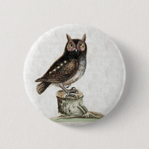 Badge Rond 5 Cm Petit hibou