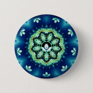 Badge Rond 5 Cm Petit homme bleu