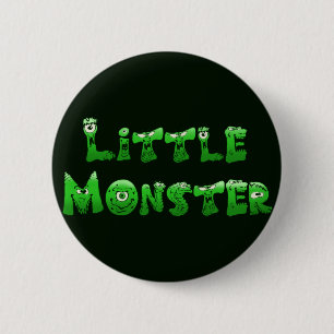 Badge Rond 5 Cm Petit monstre tombé