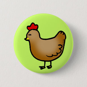 Badge Rond 5 Cm Petite poule