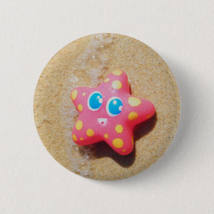 Badge Rond 5 Cm Petites étoiles de mer