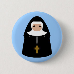 Badge Rond 5 Cm Petites nonnes mignonnes