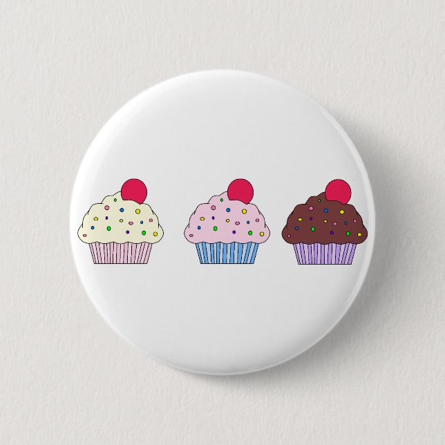 Badge Rond 5 Cm Petits gâteaux (Devant)