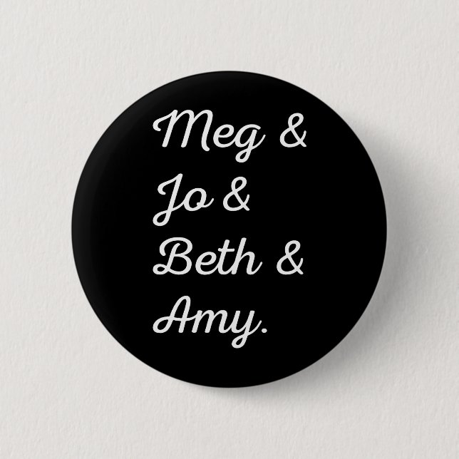 Badge Rond 5 Cm Petits personnages féminins II (Devant)