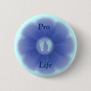 Badge Rond 5 Cm Petits pieds anti-avortement