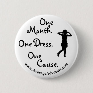 Badge Rond 5 Cm Peu bouton noir de robe (avocat moyen)