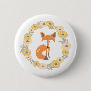 Badge Rond 5 Cm Peu de bouton de Fox
