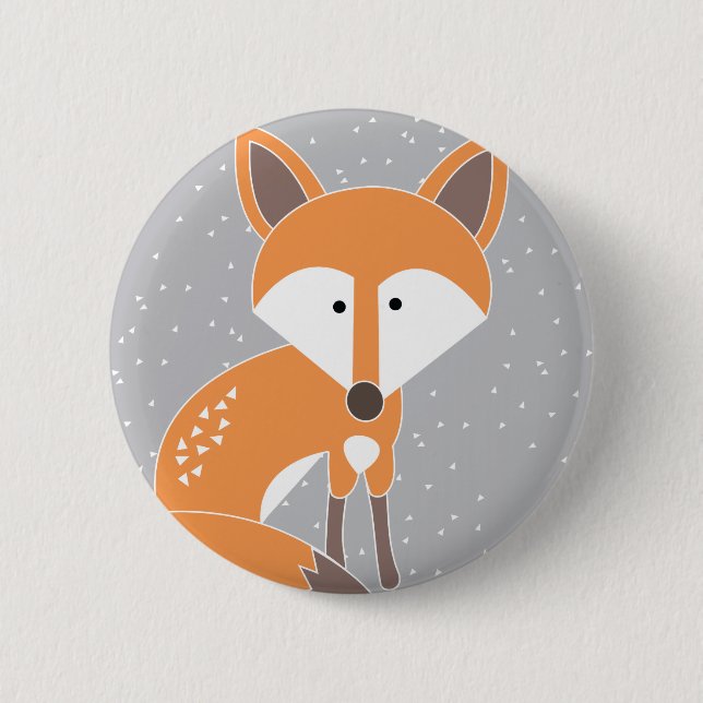 Badge Rond 5 Cm Peu de Fox (Devant)