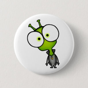Badge Rond 5 Cm Peu de Martien