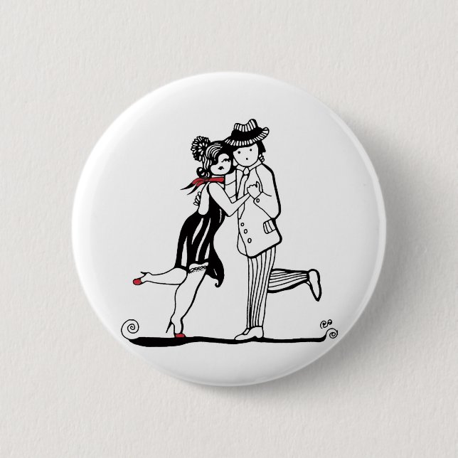 Badge Rond 5 Cm Peu de Tangueros (Devant)