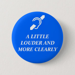 Badge Rond 5 Cm Peu un plus bruyant et plus clair