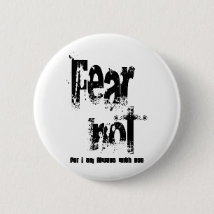 Badge Rond 5 Cm Peur non chrétien