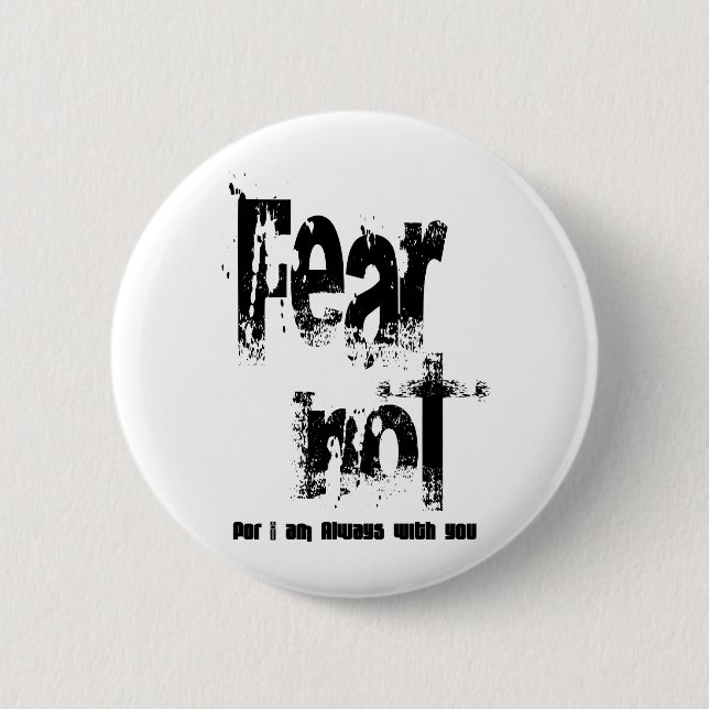 Badge Rond 5 Cm Peur non chrétien (Devant)