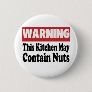 Badge Rond 5 Cm Peut contenir des noix