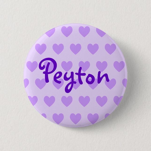 Badge Rond 5 Cm Peyton en violet (Devant)