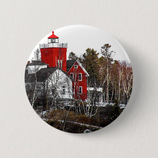 Badge Rond 5 Cm Phare de deux ports